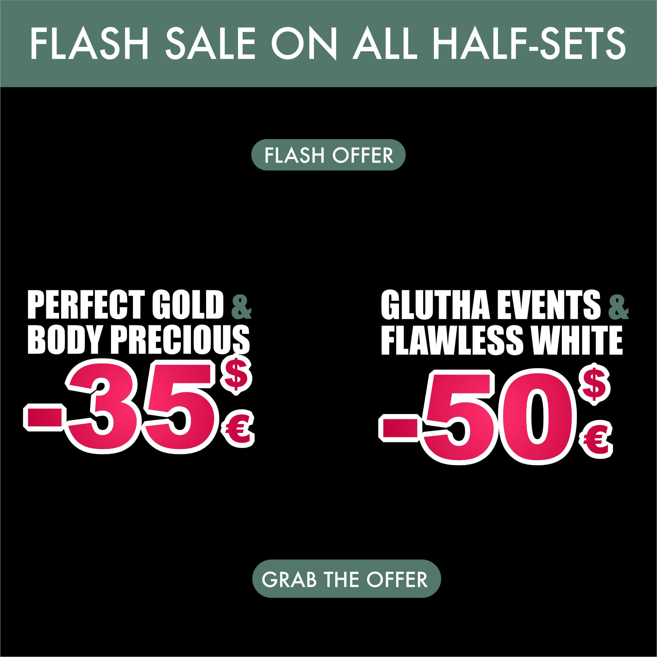 feeka 🔴 TikTok LIVE SALE: up to $50/€50 off half-sets + free shipping (USA &amp; Europe)